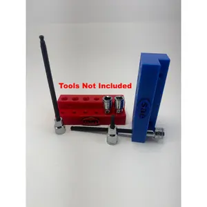 3/8&Quot; Drive Hex Bit Socket Organizer, 3D Printed Petg Wall Mount Tool Rack