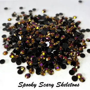 Transparent / Translucent Jelly Rhinestones 1000pcs - 5MM and 4MM sizes- Non-Hotfix flatback Resin AB - SS20, and SS16 - SPSCSK
