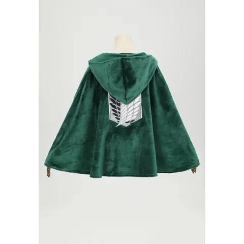 Attack On Titan & Micotaku Survey Corps Plush Cloak with Wings of Freedom Costumes Cosplay