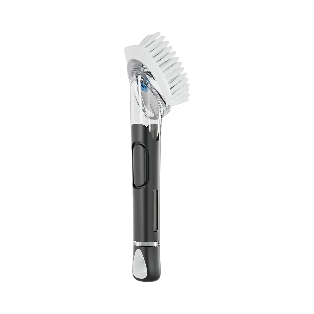 Soap Dispensing Dish Brush, Dish Scrubber with Soap Dispenser, Dish Soap Brush, Dish Wand with Soap Dispenser Kitchen Brush for Dishes, Pans, Sink, Pots