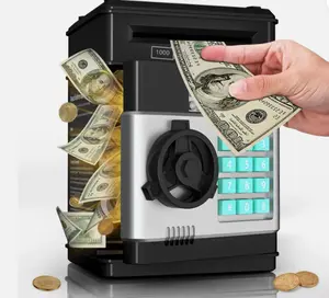 Electronic ATM Safe Piggy Bank for Kids - Real Money Savings Coin Bank with Code