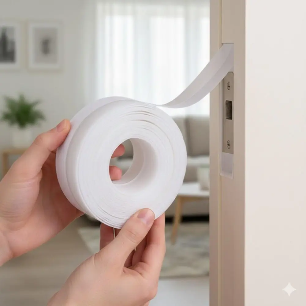 Soundproof Weather Stripping, DIY Door Window Seal Tape for Insulation, Noise Reduction, Dust and Draft Proof, Energy Saving Home Improvement, Easy Adhesive Installation, Thermal Insulation for Glass Doors and Windows.