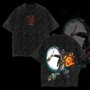 Superstyle Sorcerer Dr.Strange Master of the Mystic Arts Multiverse Comic MCU Edition Double Printed Oversize Lightweight Acid Washed Tee TV Series Graphic Design Top Cotton Streetwear Comic Superheroes T-Shirt Clothes Menswear Womenswear