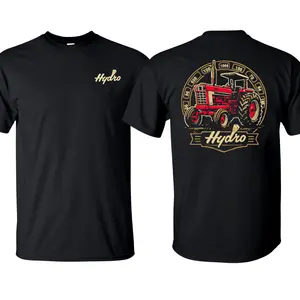 Hydro Tractor IH Gear T-Shirt For Farm Culture Unisex Ultra Cotton Short Sleeve USA Made 100% Cotton T-Shirt Black Casual Crewneck Tops