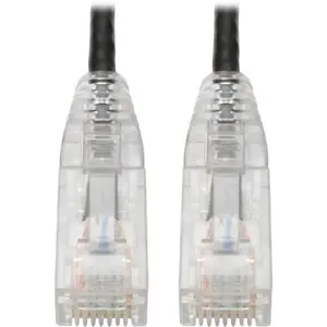 Tripp Lite N201-S01-BK Molded Slim Gigabit Cat6 UTP Patch Cable - Black