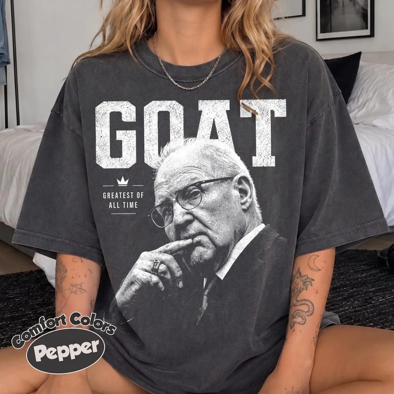 Kevin Reddington GOAT Shirt, Defense Attorney Shirt, Comfort Colors Navy Tee, Greatest Of All Time Lawyer Graphic Shirt, Funny Legal Gift
