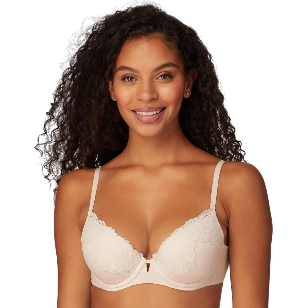 Maidenform Comfort Devotion Your Lift Underwire Bra Convertible Straps Sandshell 34B Women's, Love, Garment