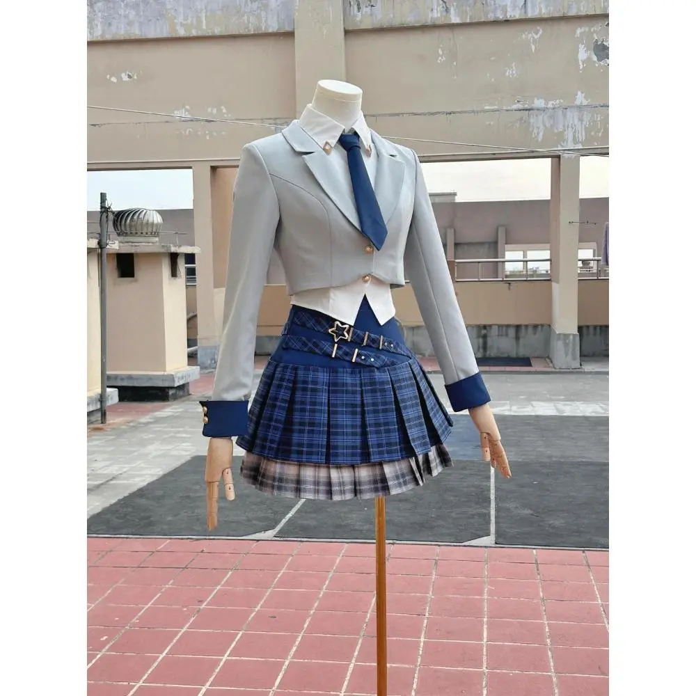 Preppy Style Sweet New Slim 3-piece Set Women Design Kawaii Vintage Plaid Short Skirt Fashion Spring Aesthetic Chic Outfits