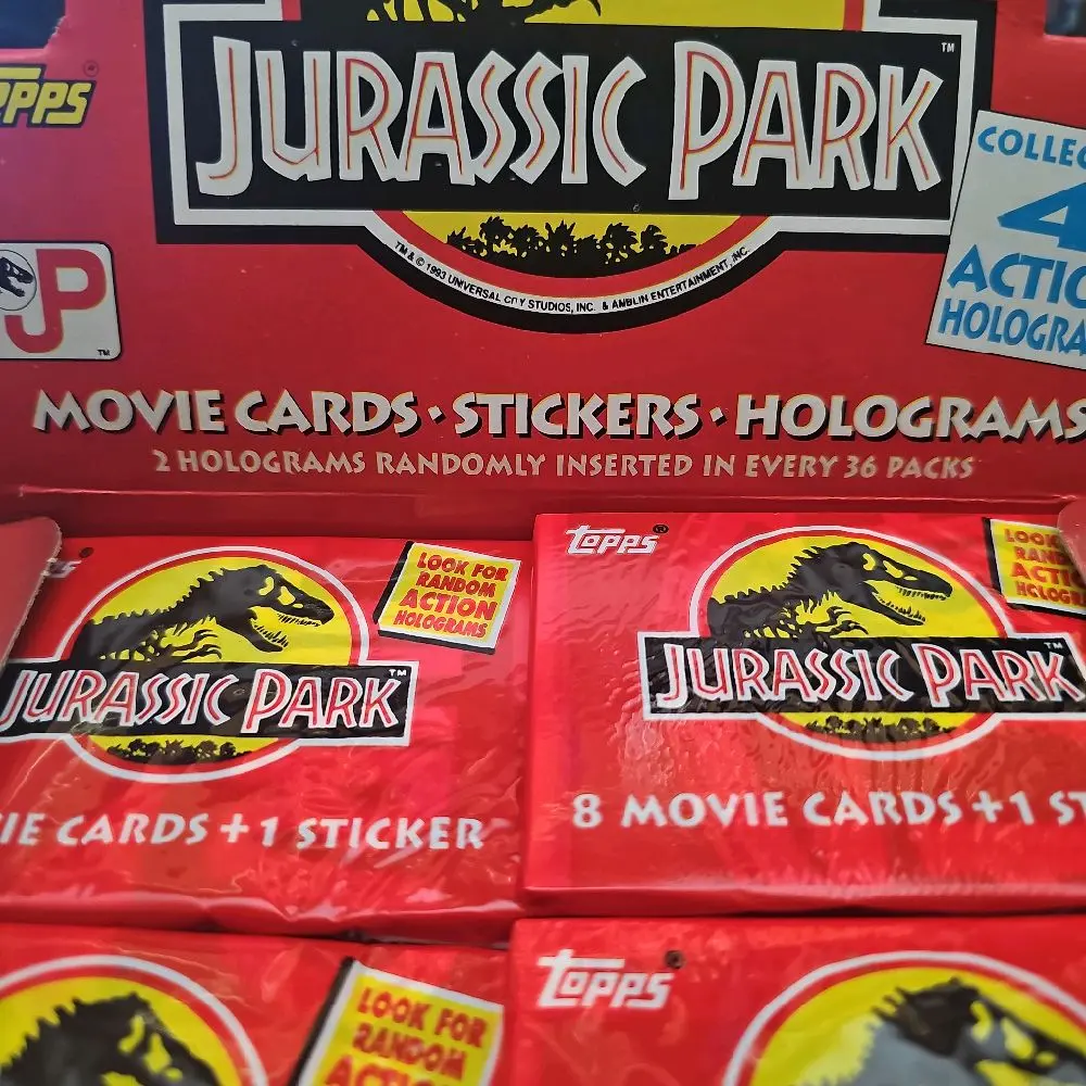 Jurassic Park 1992 Movie Trading Cards Factory Sealed Super Booster Pack Booster Packs