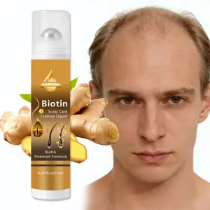 15ML Ginger Hair Serum with Jojoba Oil and Biotin, Reduces Hair Loss, Boosts Shine, Nourishes Follicles, Improves Sparse Hair