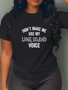100% Cotton Funny Long Island New York Accent NYC Hamptons T-Shirt