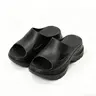 Women's Hollow-Out Breathable EVA Rubber Platform Slide Slippers - Thick Grip Non-Slip Sole, Ankle-Cut, Retro Casual Chic Footwear, Indoor-Outdoor Use, All-Season Comfort, Shoes for Women