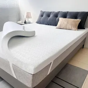 2 Inch Memory  Mattress Topper,Cooling Gel Infused High Density (39"x75") Topper with Removable -Friendly Cover,Bed Topper for    , CertiPUR- Certified