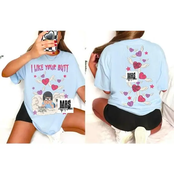 Tina belcher Valentines Graphic Tshirt | Bobs burgers gift