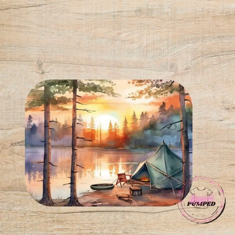 Camp Sunset Sublimation Mouse Pad
