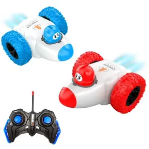 360 Degree Stunt Remote Control Rocket Car, Indoor Adventure Toy for Kids Aged 3+, Super Durable, Front and Rear Steering, Remote Controlled Car