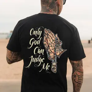 ONLY GOD CAN JUDGE ME Praying Hands unisex shirt, Hoodie, Sweatshirt, Spooky Season, October Vibes Only, bold graphic tee, graphic tee shirt, Aesthetic, Skeleton Graphic,Trendy, 90s, Daily Wear, spooky halloween shirt, tattoo tee