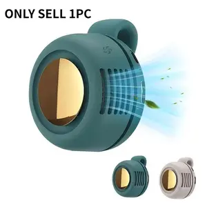 Portable Silent Bladeless Electric Fan,Adjustable 3-speed Suspended Waist Fans,Wearable Waist Fan,Phone Cooling Fan,Personal Fan,Rotating BodyFan Suitable for Outdoor Travel,rechargeable personal fan,handheld turbo fan,Student Carry Fan,Perfect Gift