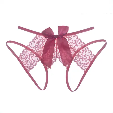 Women's Plus Size Bow Lace Mid-Waist Hipster Panties - Thin Straps, Soft Nylon Fabric, Floral Print, Lace-Up, Contrast Binding, Breathable Fit, Romantic Bow Detail, Elegance, Sexy Sweet Wedding Underwear for Women