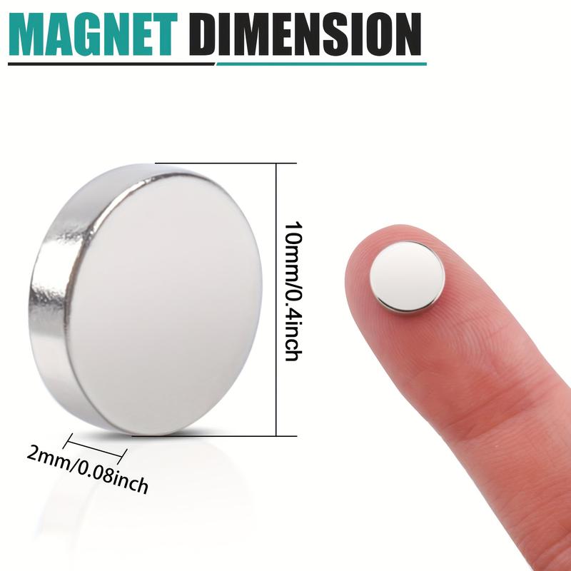 Mini Fridge Magnets Set, Multifunctional Magnet, 30 Pieces 10x2mm, Ideal for Crafts, Office Use, Refrigerator, Versatile Design, Universal Application