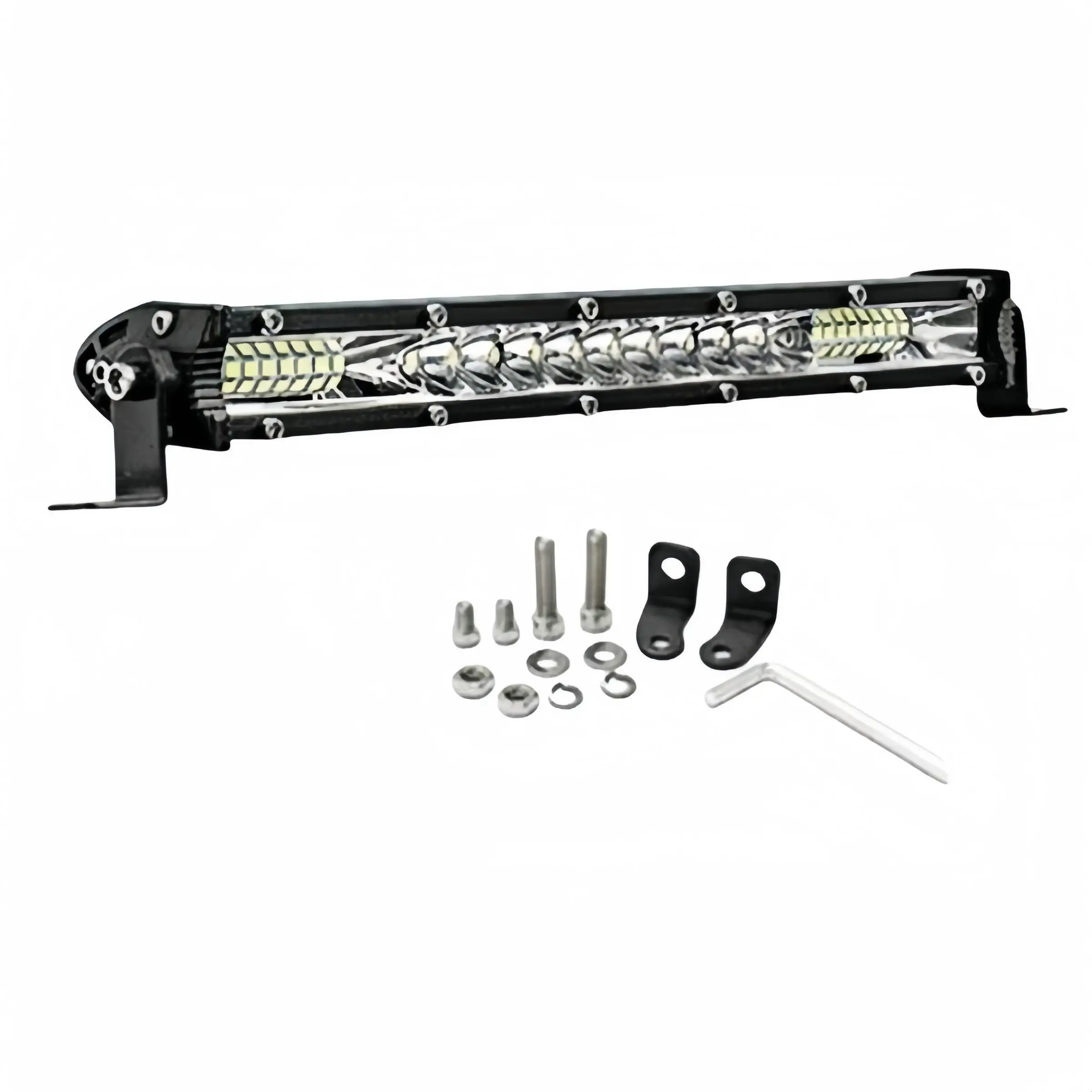 10-Inch LED Off Road Light Bar, Super Bright LED Light Bar, Spot Flood Combo Light for Truck, SUV & ATV, Car Accessories