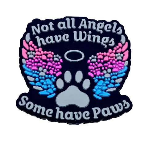 1pc Not All Angels Have Wings, Some Have Paws Silicone Focal Beads | Paw Pet Craft DIY Beading Making