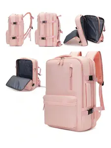 Women's backpack, Casual lightweight backpack, personalized niche simple solid color fashion backpack, multifunctional multi-pocket design, suitable for commuting, shopping, outings and other occasions