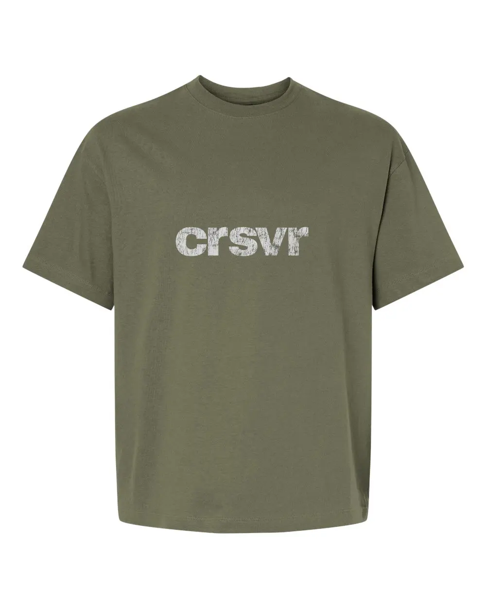 CRSVR CRACKED TEE - OLIVE