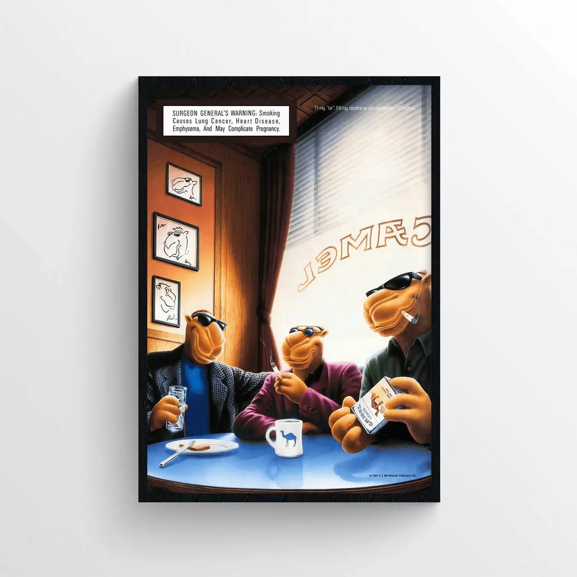Camel Poster Vintage Poster Unframed, Camel Joe Retro Art Smoking Poster Gift Ideas Wall Decor Art Print Wall Art S Vintage Aesthe Poster Anime Poster Wall Art