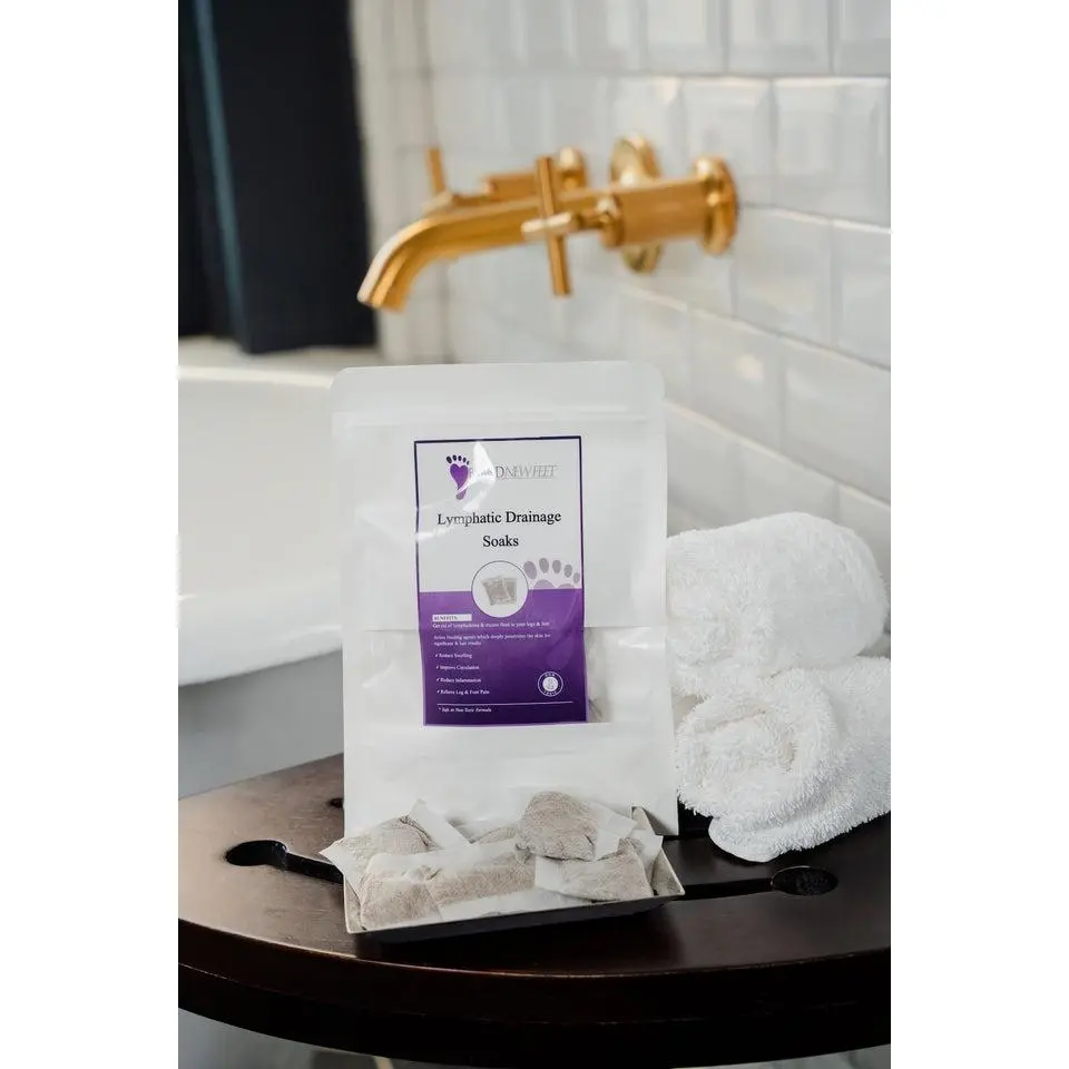 Lymphatic Drainage Soaks, US Herbal Soaks with Lavender & Ginger for Lymphedema Relief (Hand & Foot Care Treatment)
