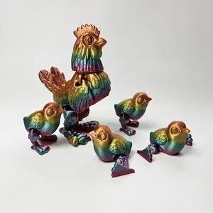 3D Printed Hen With Chicks