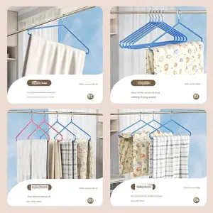 10 Large Blanket Bed Sheet Drying Rack, Super Big Clothes Hanger, Ideal for Hanging Sheets Towels and Blankets, Laundry and Bathroom Storage