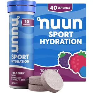 Sport Electrolyte Tablets With Magnesium Calcium Potassium Sodium Hydration Support Tri Berry 40 Servings