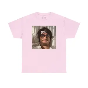 Coquette Jacob Elordi with a Bow T-Shirt, Meme T-Shirt, Saltburn Graphic Unisex Heavy Cotton Tee