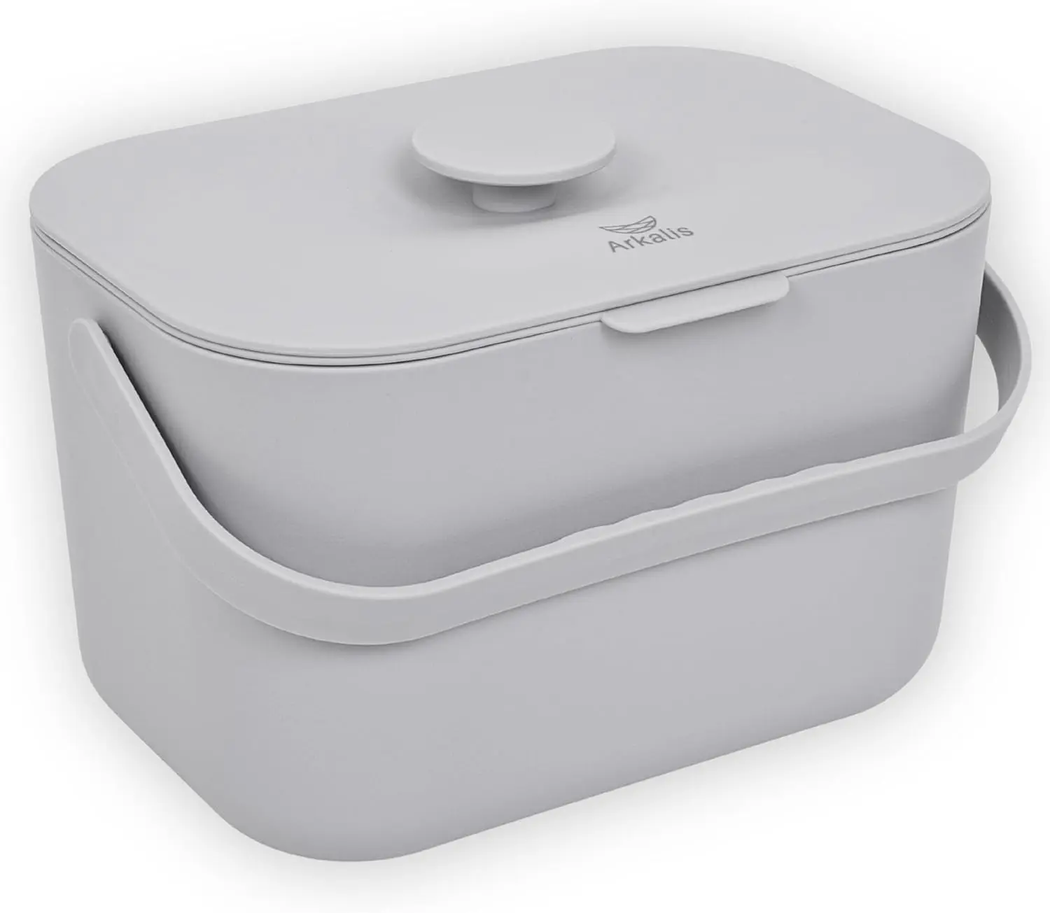 Kitchen Compost Bin – 1.3 Gallon Countertop Compost Bin with Lid, Odor-Blocking, No Charcoal Filters Needed, Indoor Compost Bin with Removable Basket, Easy Clean