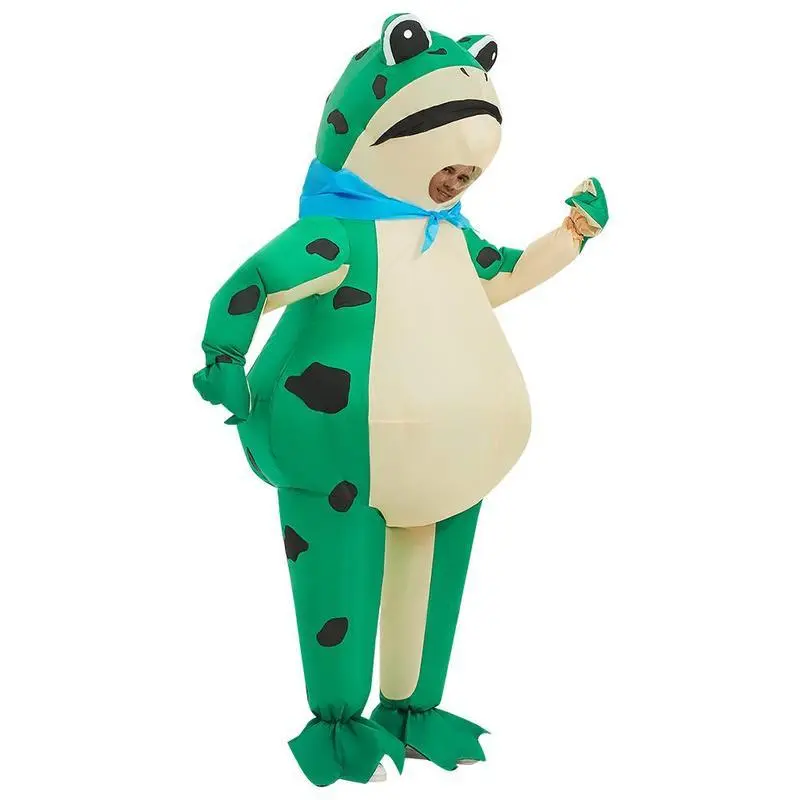 Inflatable Frog Costume Funny Full Body Blow Up Cosplay Costume Suit for Adult Halloween Party Costume for Adult Role Play Inflatable Frog Costume Funny Full Body Blow Up Cosplay Costume Suit for Adult Halloween Party Costume for Adult Role Play