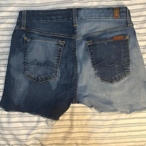 7 for all mankind Jeans Shorts Size 28. Waist: 28 inches Menswear Trouser