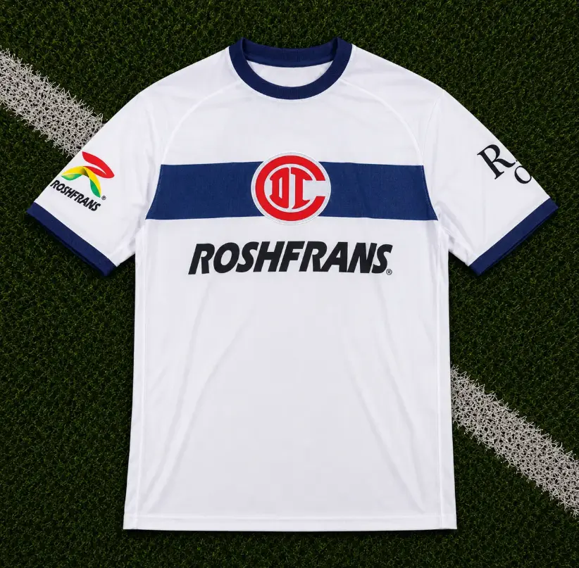 White Toluca Away Soccer Shirt 26-27, Quick-Dry Short Sleeve Soccer Jersey, Breathable Game Day Sports Top, Liga MX Fan Gear