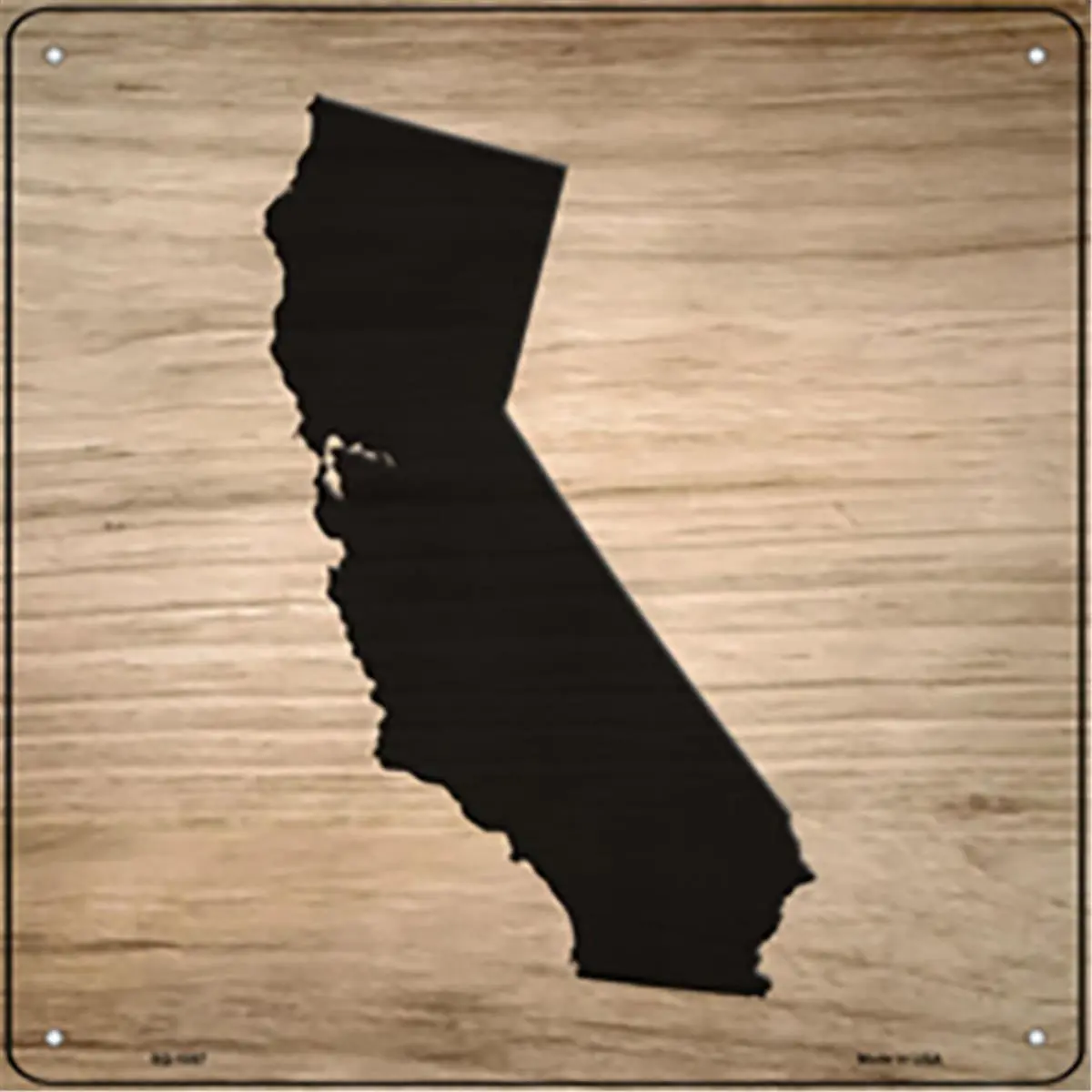 212 MAIN Smart Blonde 12x12 in. California Shape Letter Tile Aluminium Novelty Square Sign, Lightweight Weatherproof Car Interior Accessory, Home Decoration
