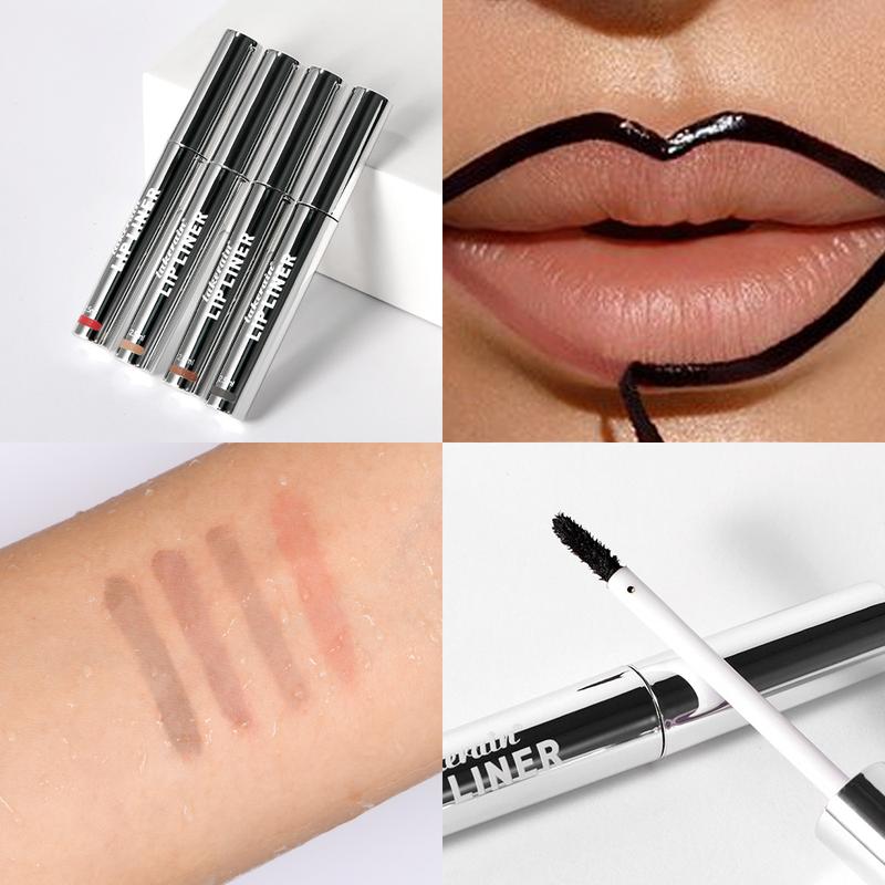 Shop Clearance Valentine's Day Gifts 4Pcs Peel Off Lip Liner Stain Set , Waterproof Nude Matte Lip Tint, Non-Fading Peel Off Lip Color, Effortless Precision & Full Coverage, 24H Color Hold - Cosmetic