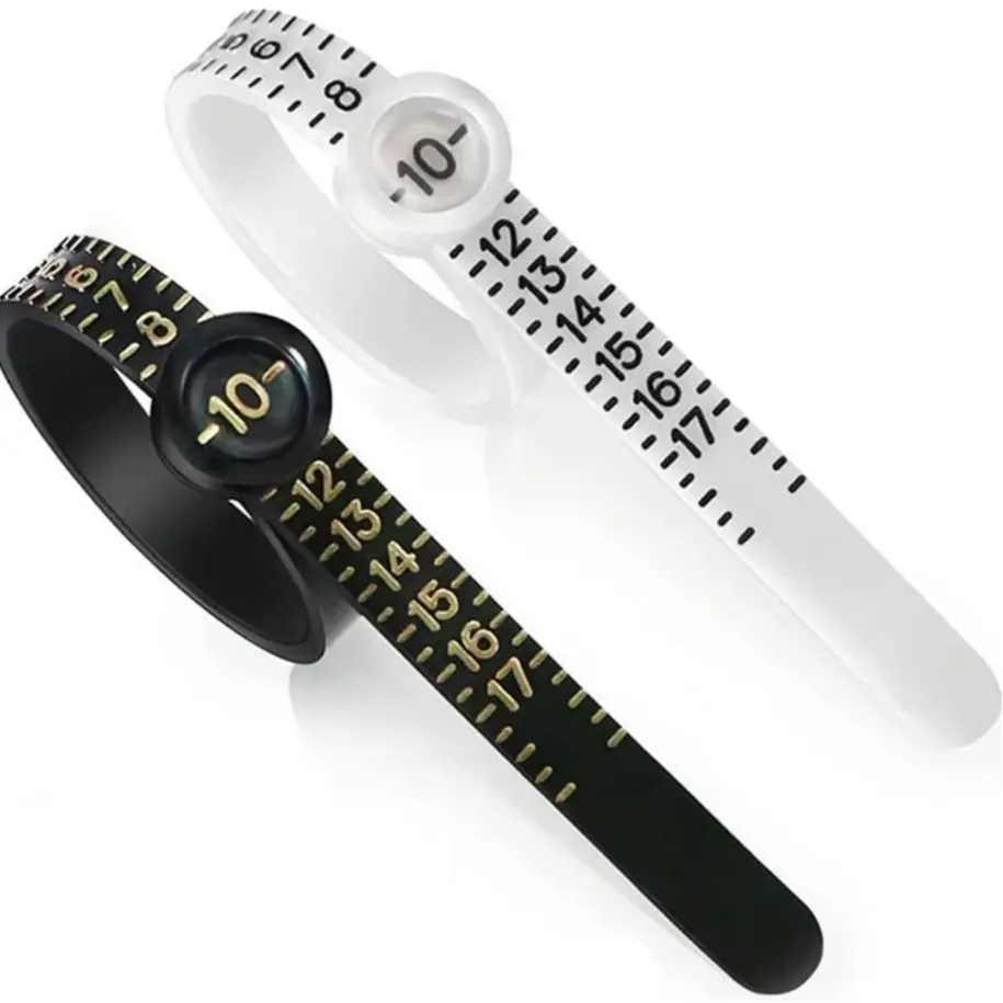 New |Reusable Ring Sizer REIDEA Ring Sizer 1-17 | High-Quality Adjustable Finger Size Gauge with Magnified Glass,3 Colors, Easyread Markings, Sturdy Construction