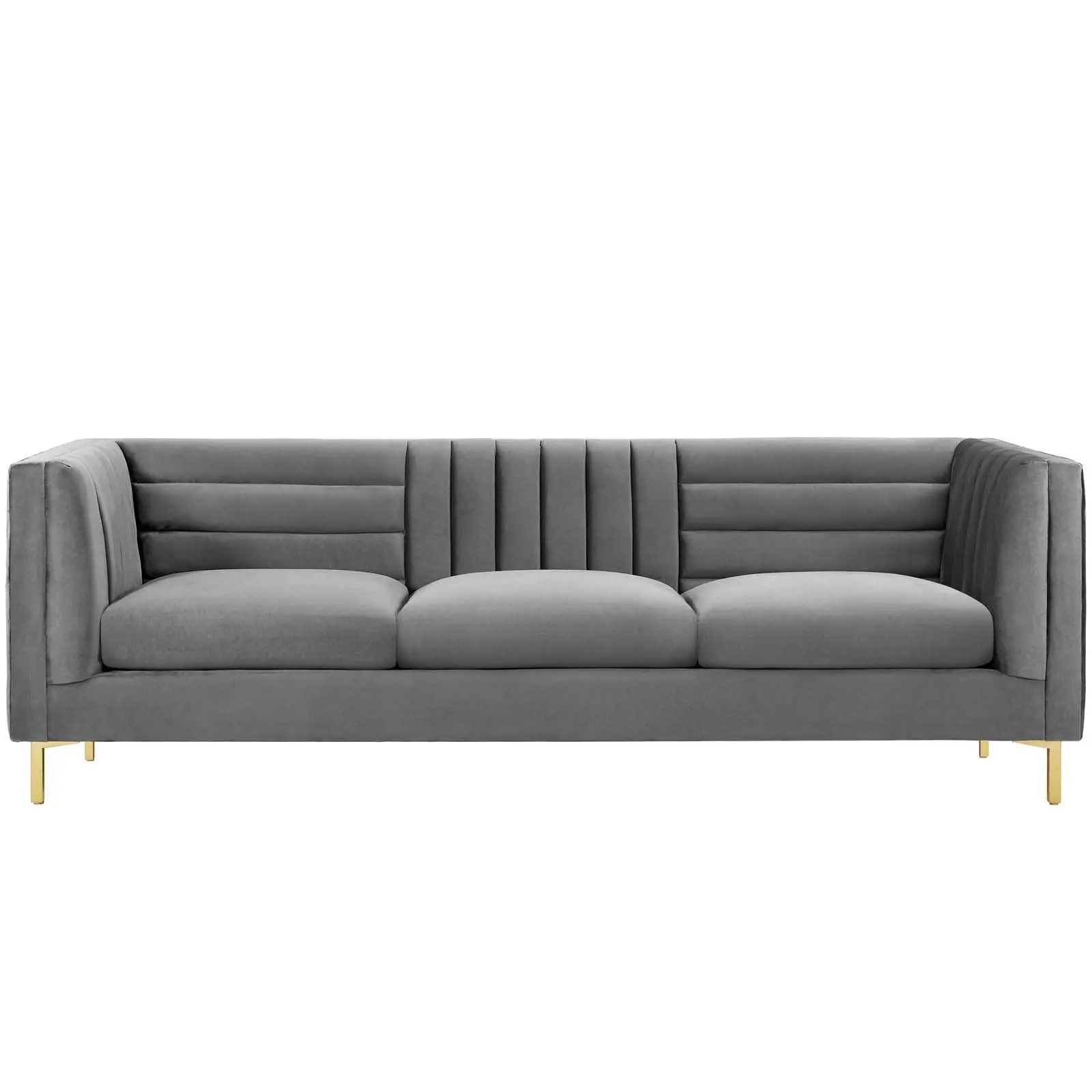 Modway Ingenuity Channel Tufted Performance Velvet Sofa