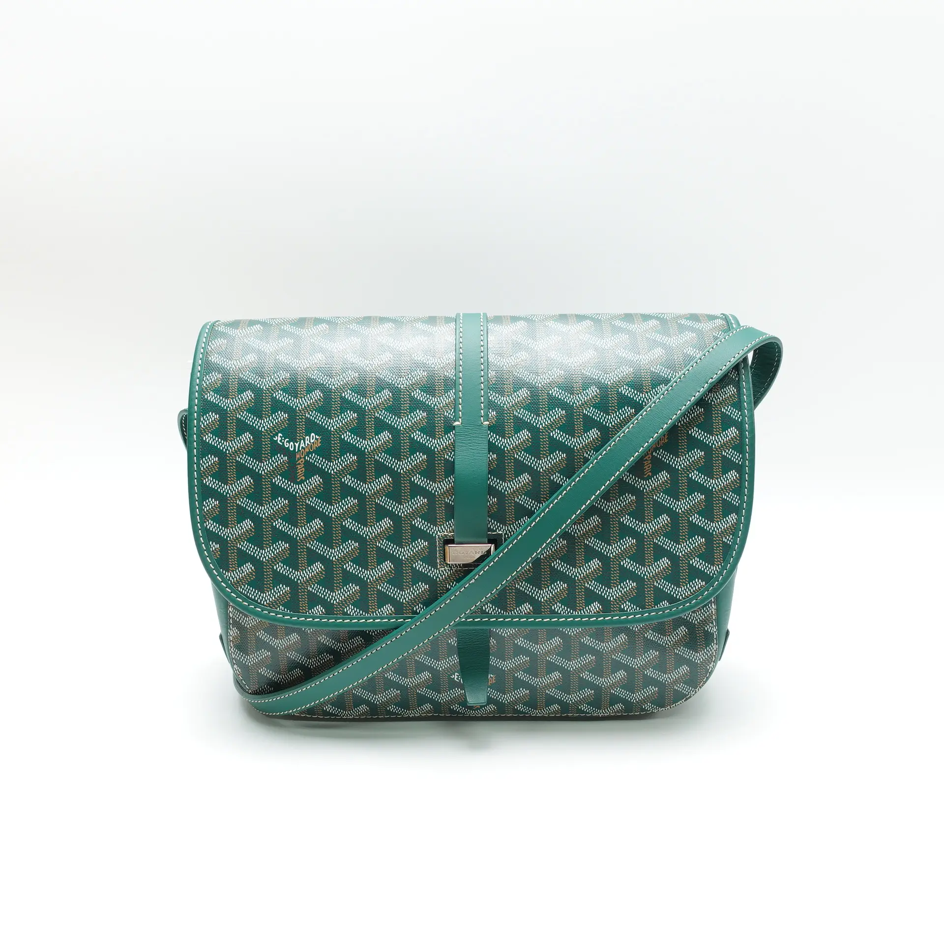 Pre-owned Goyard Canvas Shoulder Bags Sac Belvedere Green Shoulder Bag T10446541