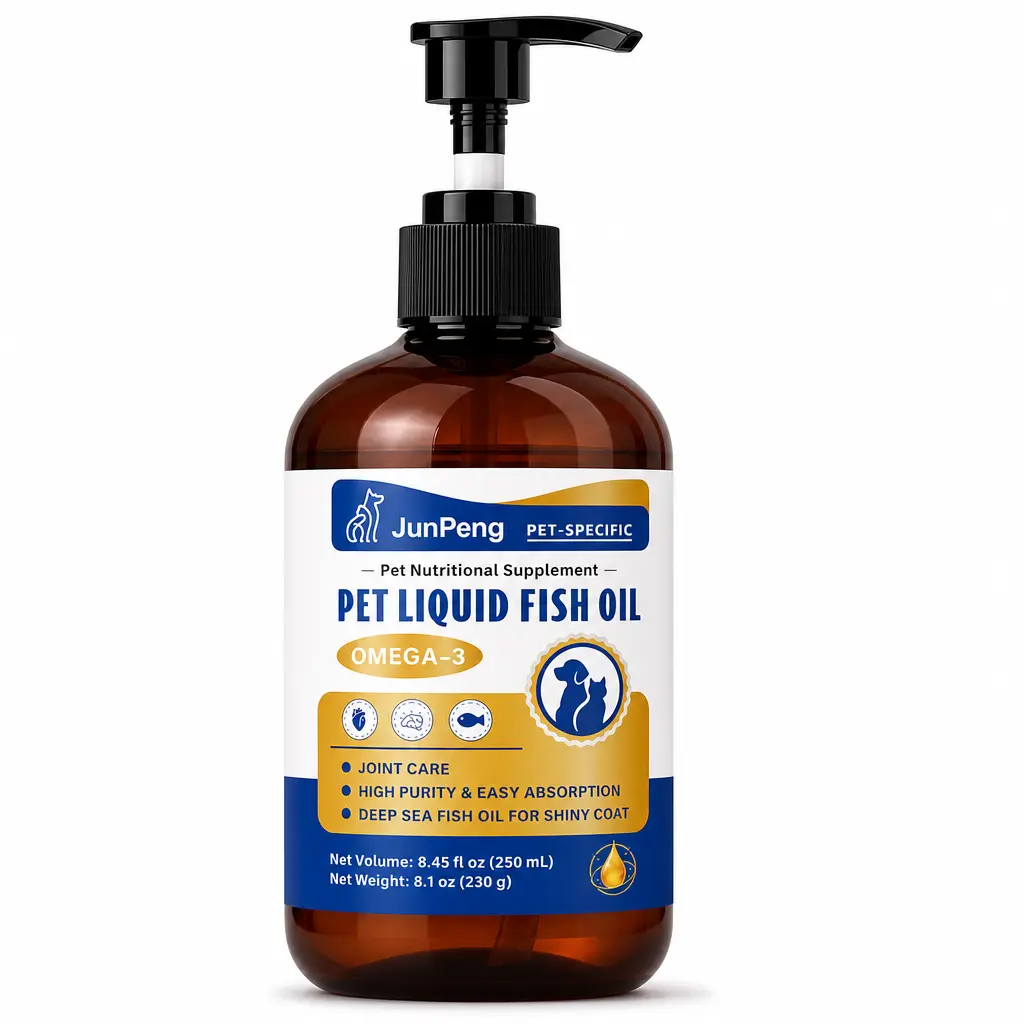 Omega-3 Fish Oil for Dogs & Cats – Wild-Caught EPA & DHA for Shiny Coat, Healthy Skin & Joint Support | Liquid Formula, Fast-Absorbing | Daily Supplement for All Breeds & Life Stages