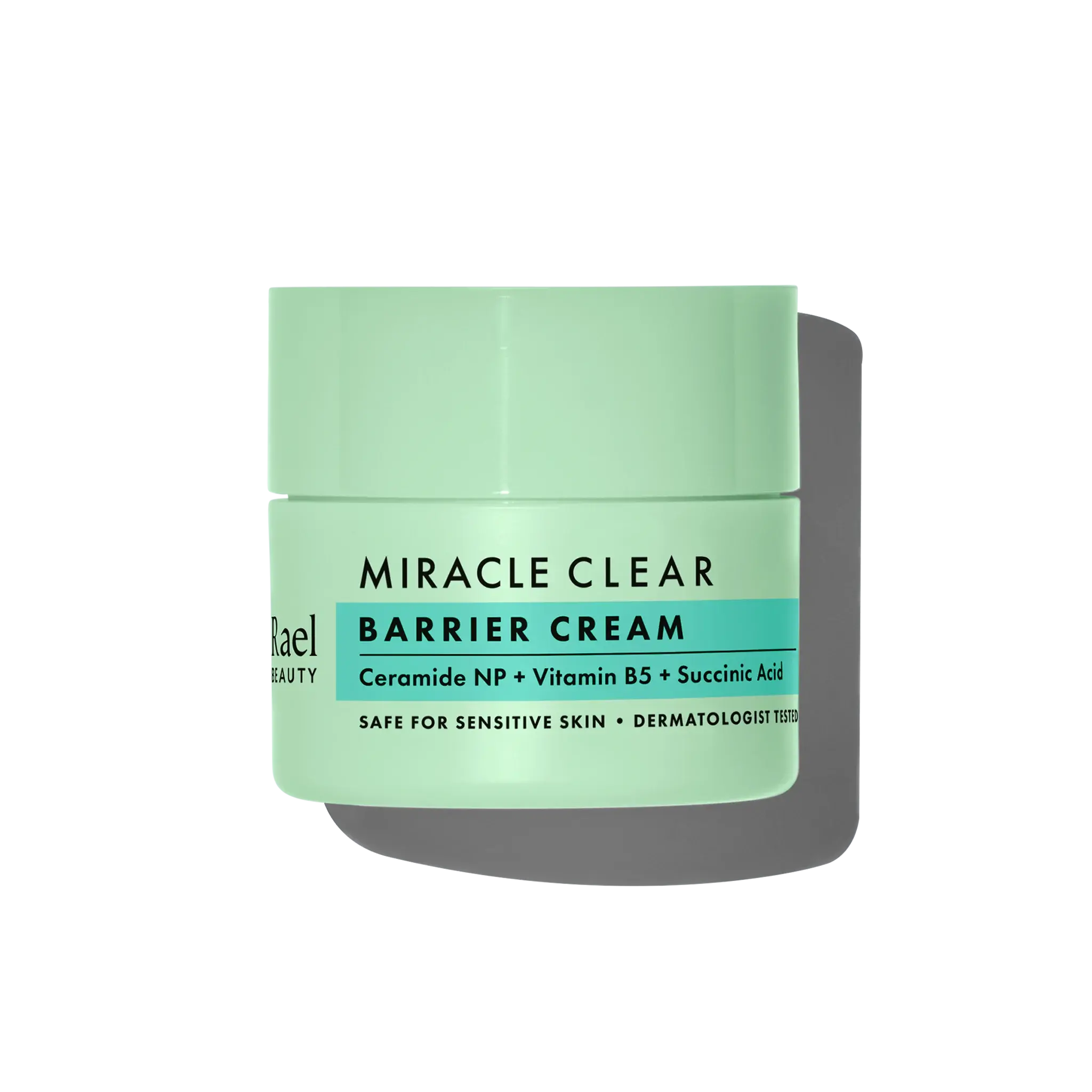 Rael Miracle Clear Barrier Cream Ceramide NP + Vitamin B5 + Succinic Acid - Hydrating Cream for Sensitive Skin, Lightweight and Moisturizing Formula
