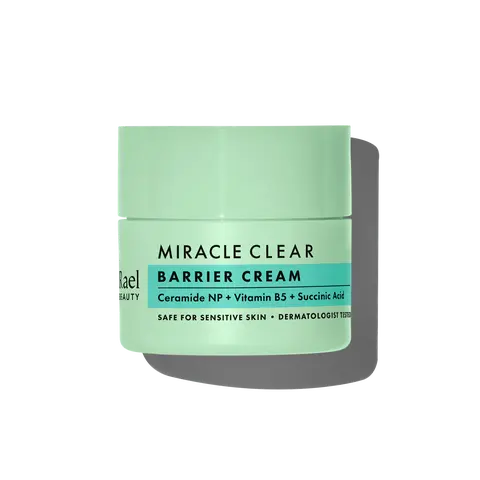 Rael Miracle Clear Barrier Cream Ceramide NP + Vitamin B5 + Succinic Acid - Hydrating Cream for Sensitive Skin, Lightweight and Moisturizing Formula
