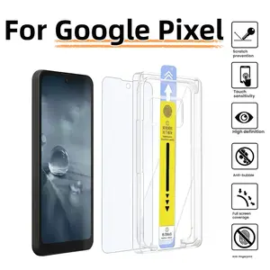 HD Tempered Glass Screen Protector for Google Pixel Series, Supports Ultrasonic Fingerprint Unlock, Bubble-Free, Dust-Proof, 9h Hardness