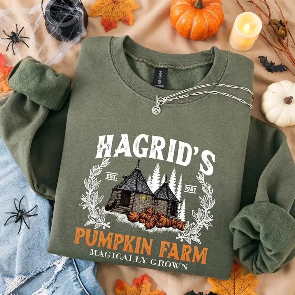 Halloween Pumpkin Patch Sweatshirt – Thanksgiving Fall Graphic Top