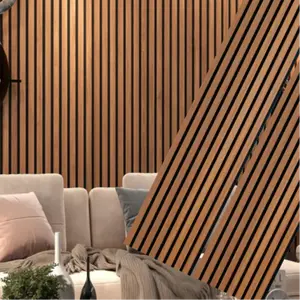 Warm Light Maple Acoustic Wall Panels for Soundproofing Rooms | 94"-106" x 12 - 2 pieces per box