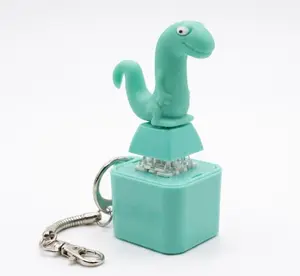 Mid Year Sale Restock! Press Click Animal Fidget Keychain with Sound, Rechargeable Seagull Lizard Snake Sensory Toy for Stress Relief, Backpack Car Keys Party Gift (1PC)